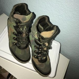 Camo Sneaker Wedge